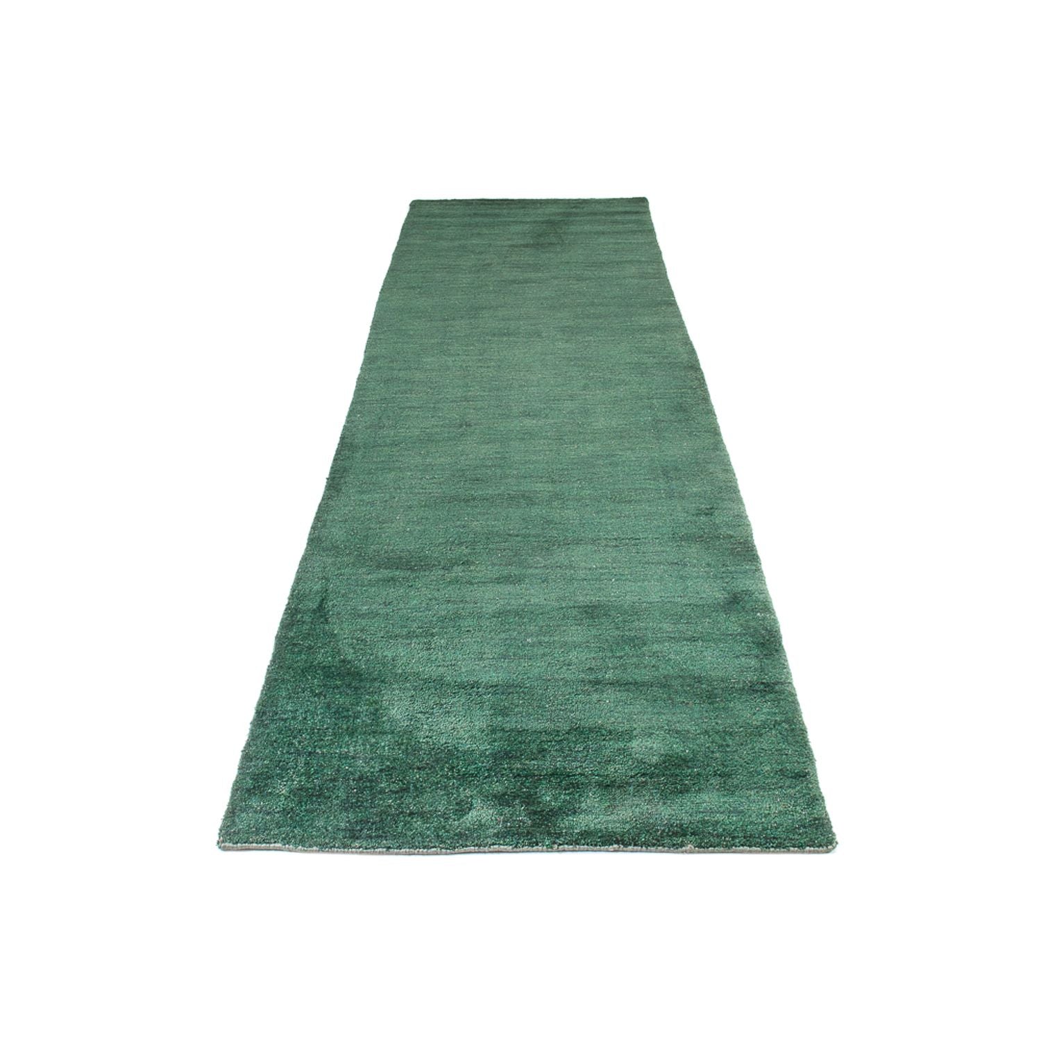 Løber Gabbeh-tæppe - Indus - 300 x 80 cm - grøn