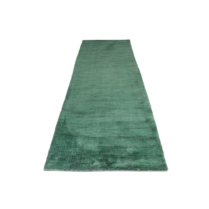 Løber Gabbeh-tæppe - Indus - 300 x 80 cm - grøn