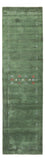 Løber Gabbeh-tæppe - Indus - 300 x 80 cm - grøn