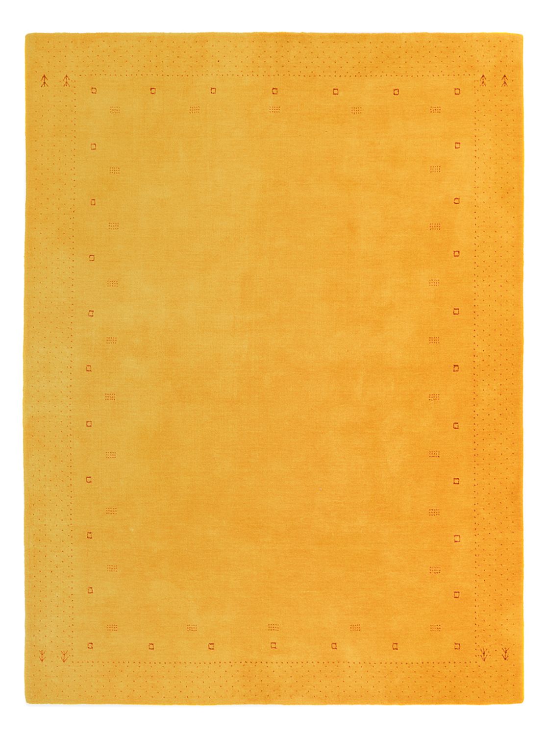 Gabbeh-tæppe - Loribaft Indus - 244 x 180 cm - gul
