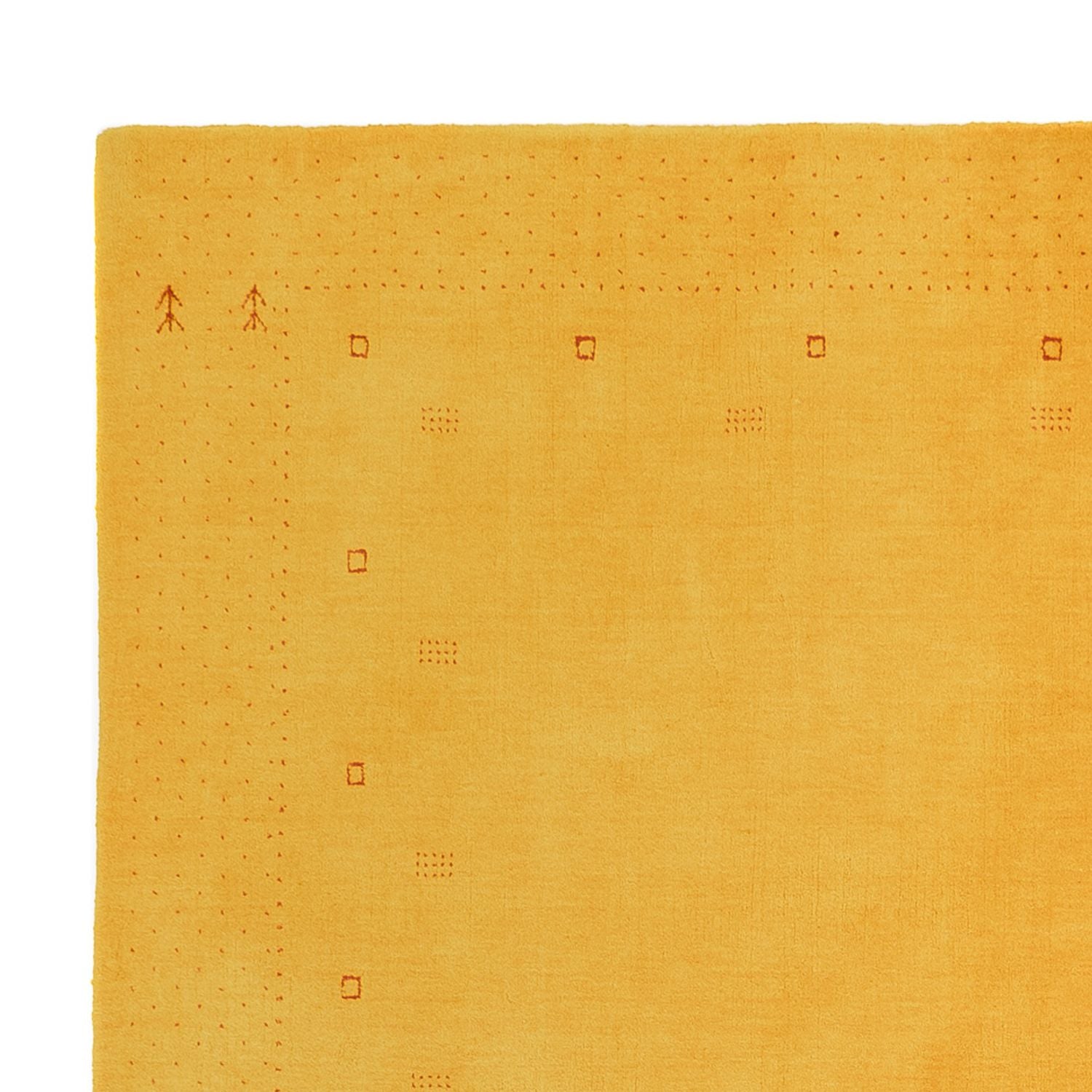 Gabbeh-tæppe - Loribaft Indus - 244 x 180 cm - gul