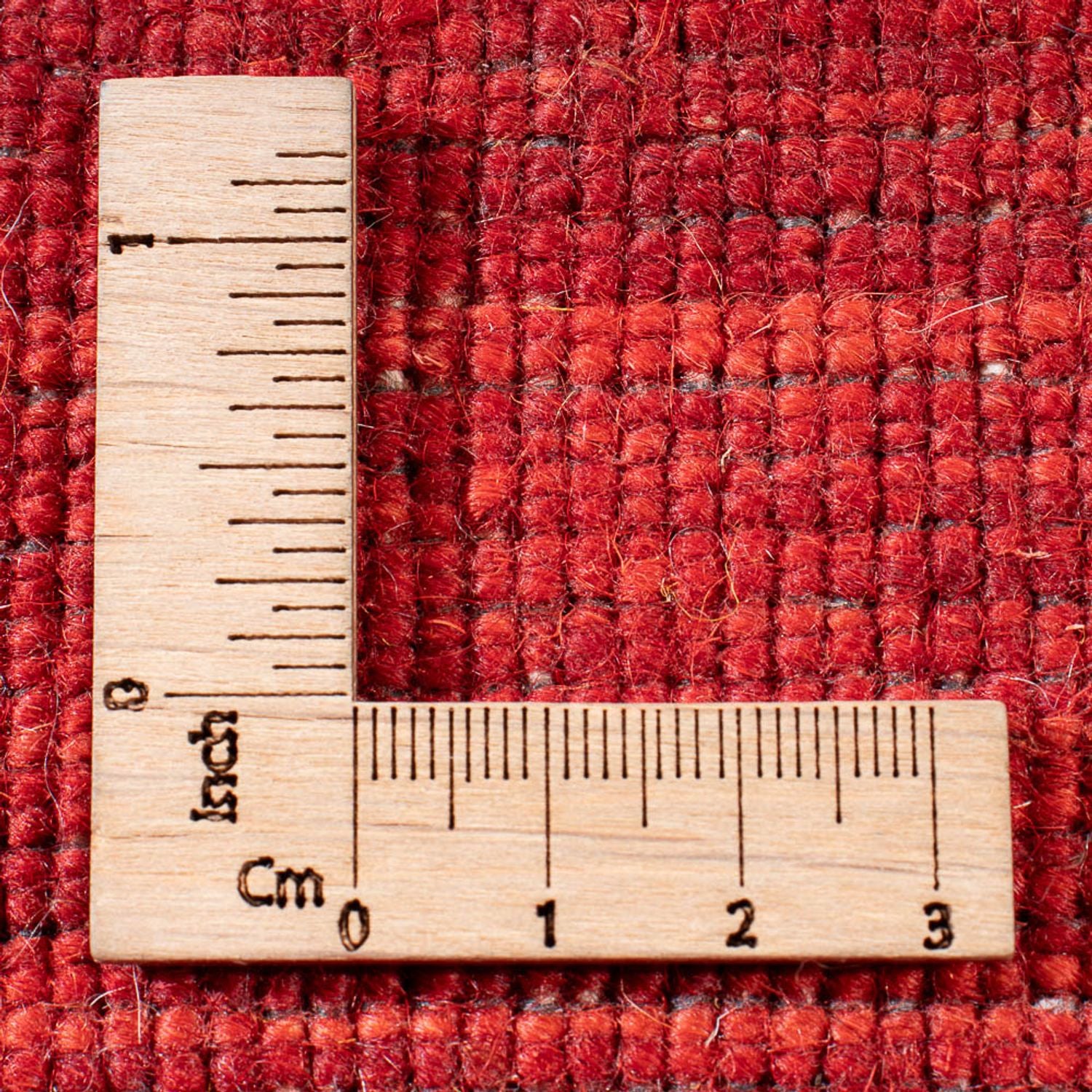 Gabbeh-tæppe - Loribaft Indus firkantet  - 200 x 200 cm - rød