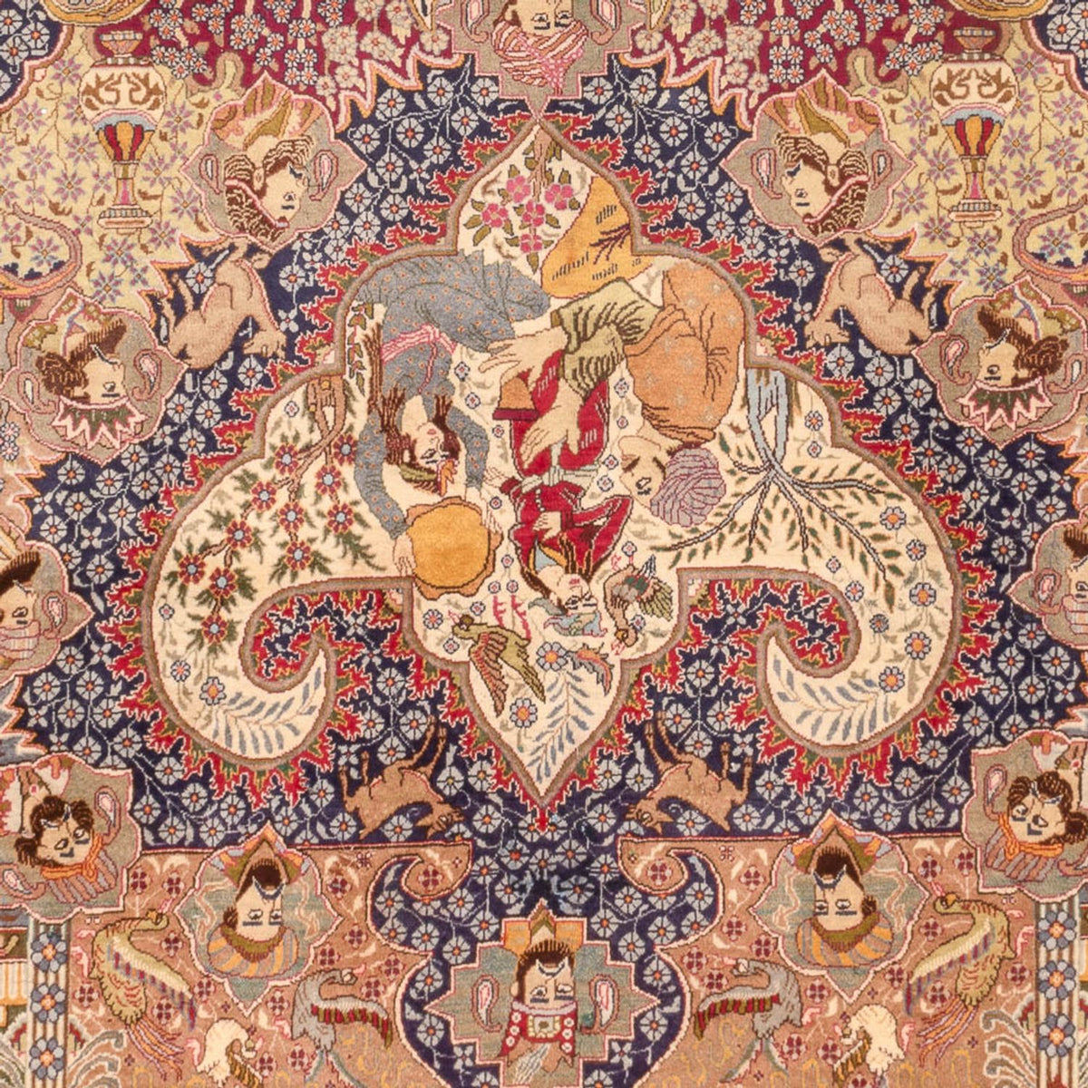 Persisk tæppe - Classic - 390 x 235 cm - flerfarvet