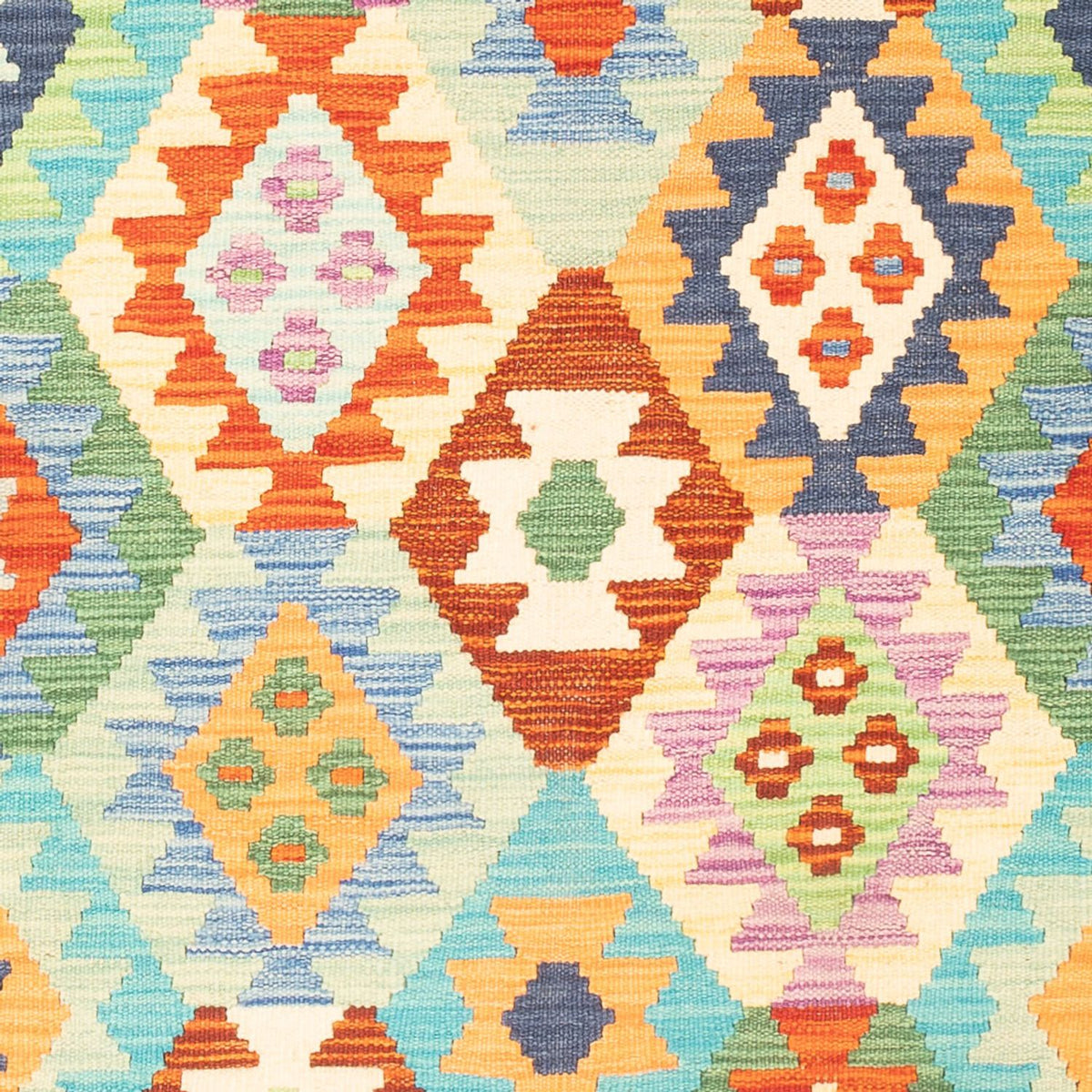 Kelim Carpet - Splash - 165 x 100 cm - flerfarvet