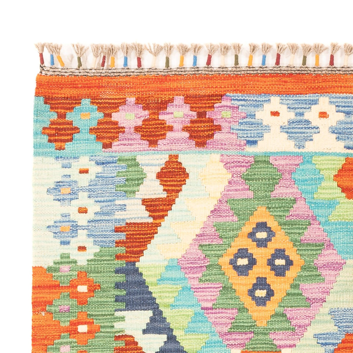 Kelim Carpet - Splash - 165 x 100 cm - flerfarvet