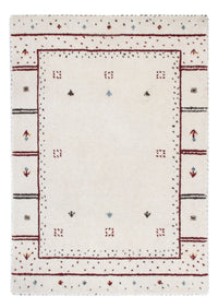 Gabbeh Tæppe - Loribaft Softy - 90 x 60 cm - lysegrå