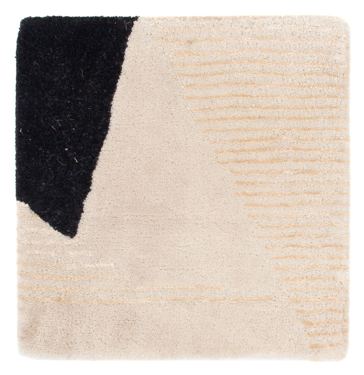 Uldtæppe - 40 x 40 cm - flerfarvet