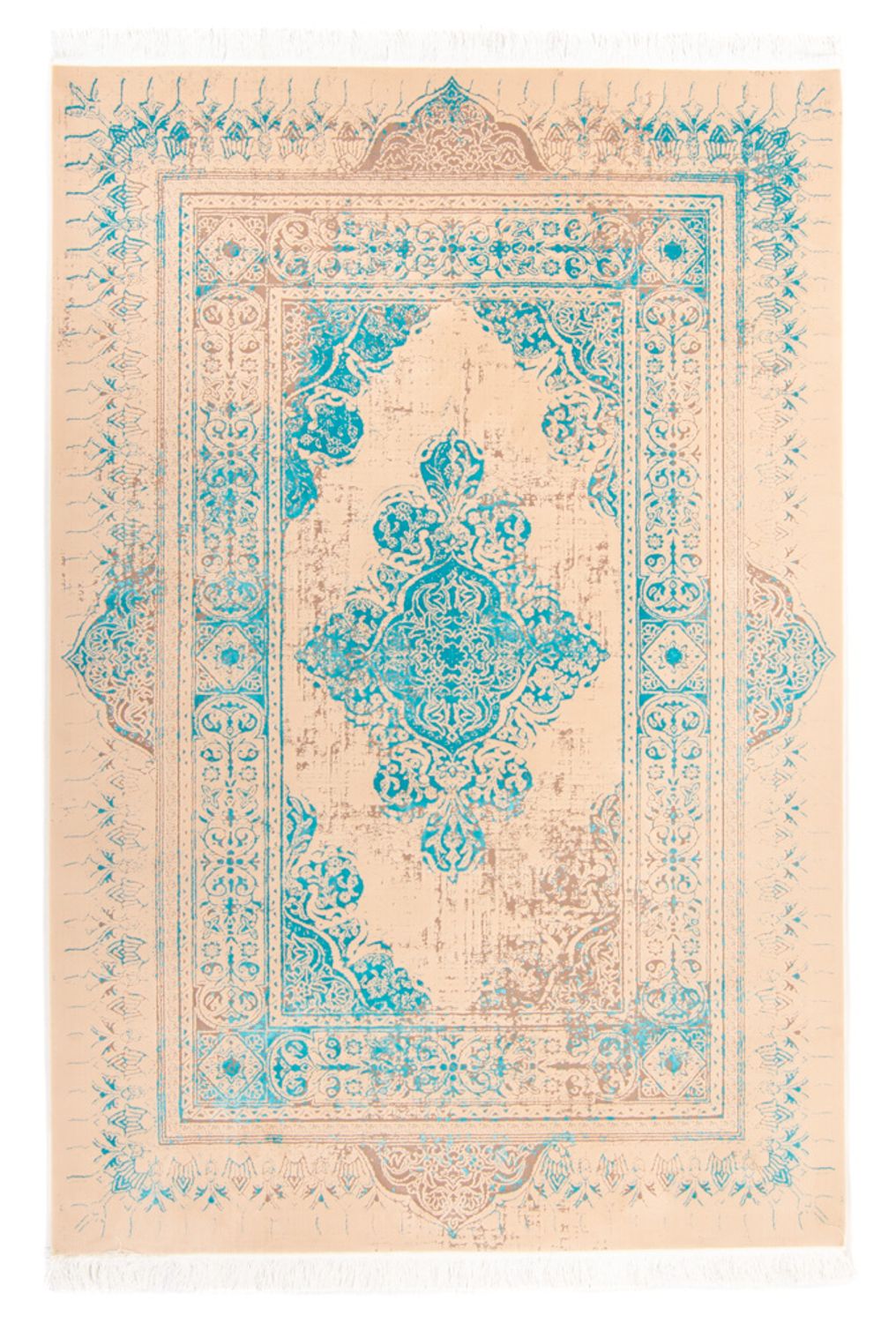Designer tæppe - 225 x 150 cm - turkis