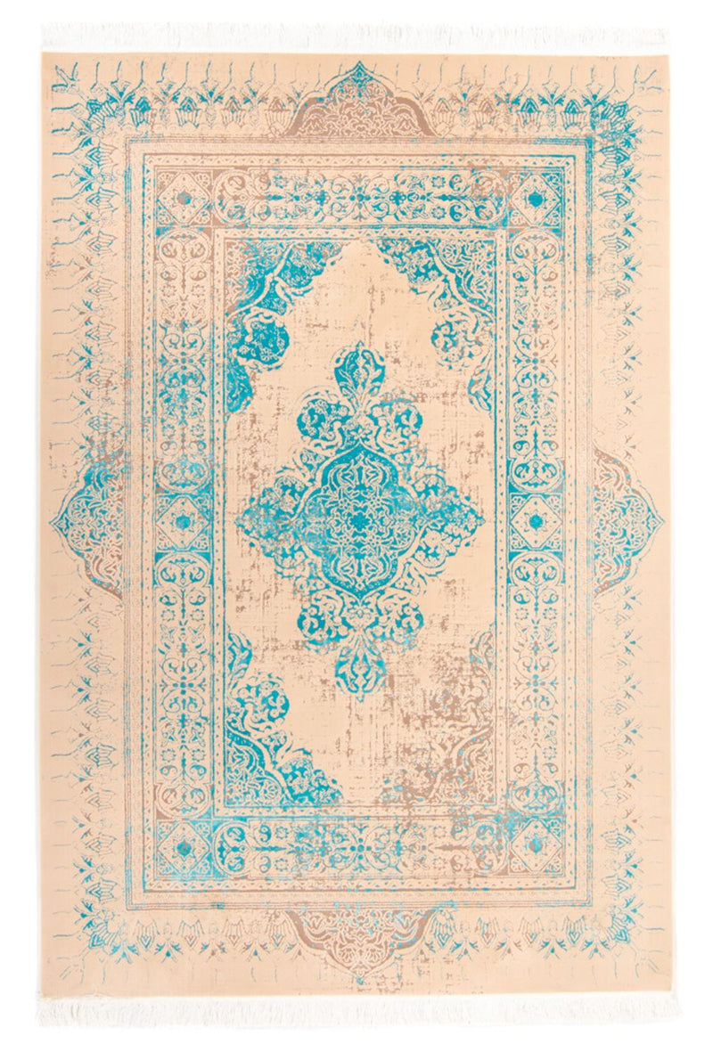 Designer tæppe - 225 x 150 cm - turkis