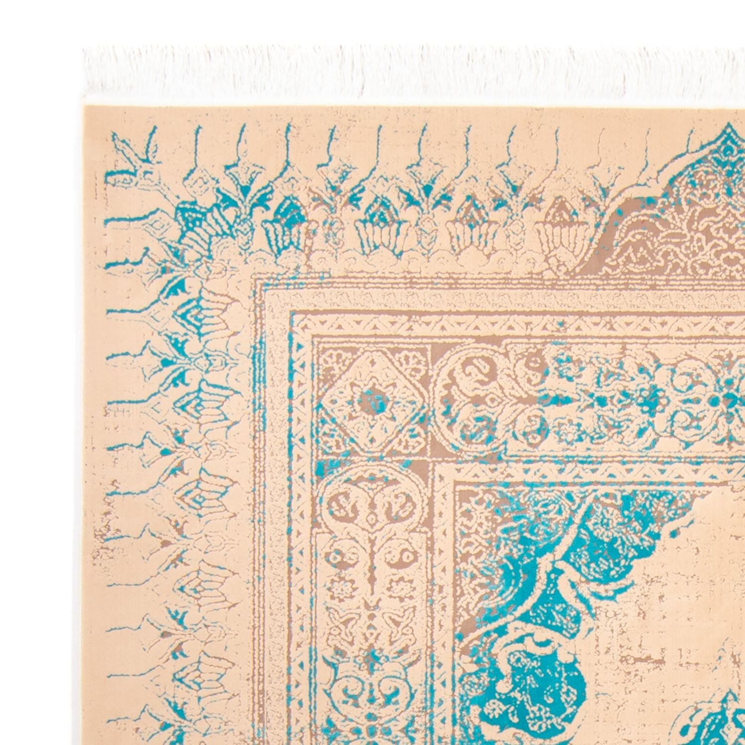 Designer tæppe - 225 x 150 cm - turkis