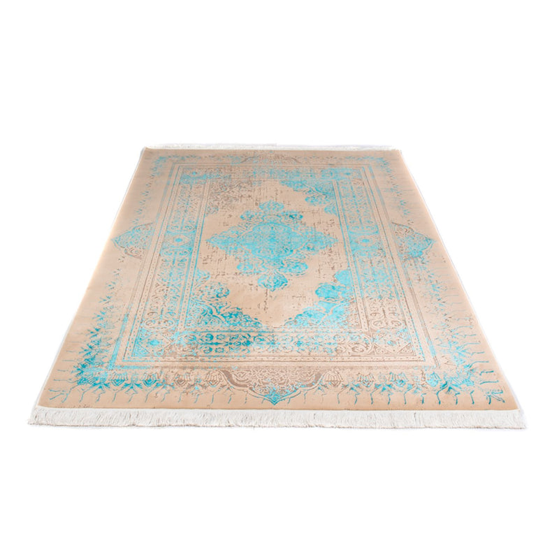 Designer tæppe - 225 x 150 cm - turkis