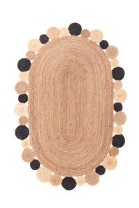 Jutemåtte - 200 x 140 cm - natur