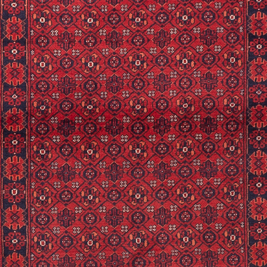 Løber Afghansk tæppe - Bukhara - 332 x 76 cm - rød