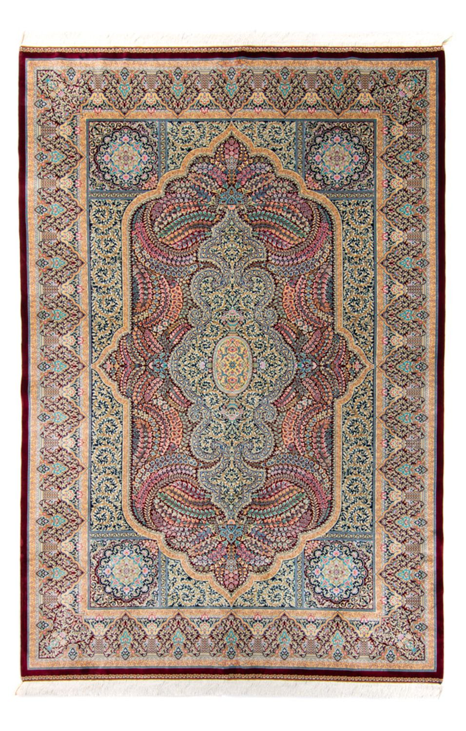 Persisk tæppe - Ghom - 300 x 200 cm - flerfarvet