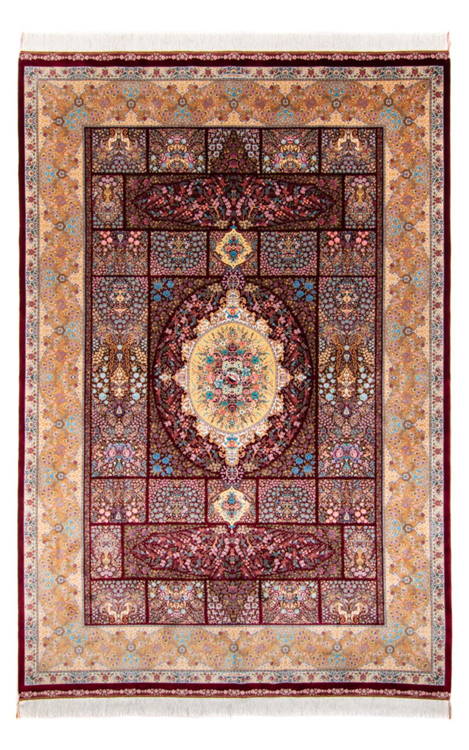 Persisk tæppe - Ghom - 300 x 200 cm - rød