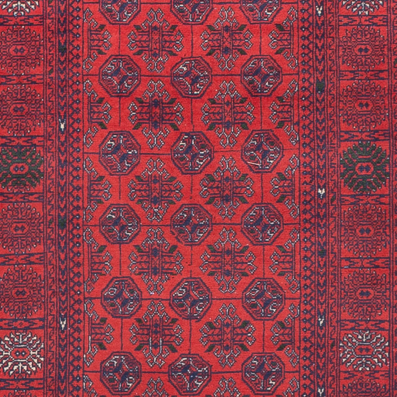 Løber Afghansk tæppe - Bukhara - 479 x 89 cm - rød
