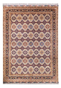 Afghansk tæppe - 406 x 295 cm - lys beige
