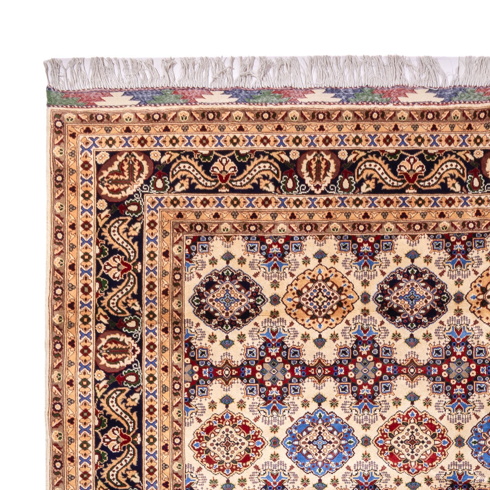 Afghansk tæppe - 406 x 295 cm - lys beige