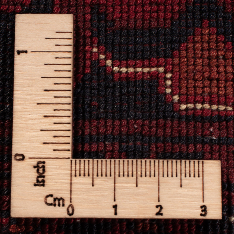 Afghansk tæppe - 350 x 256 cm - rød