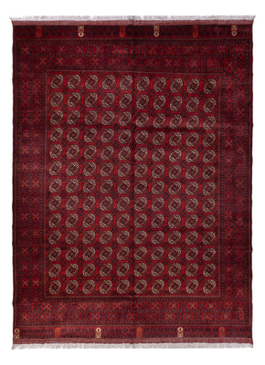 Afghansk tæppe - Bukhara - 334 x 252 cm - mørkerød