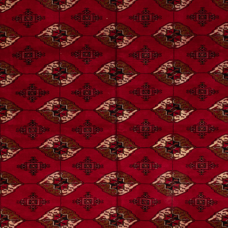 Afghansk tæppe - Bukhara - 382 x 300 cm - rød