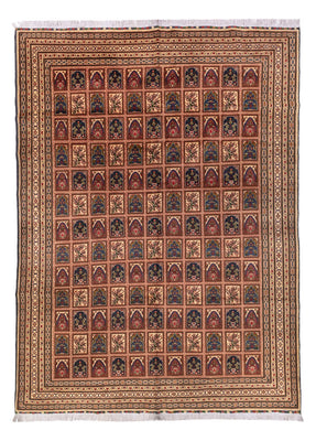 Afghansk tæppe - 339 x 240 cm - mørk beige
