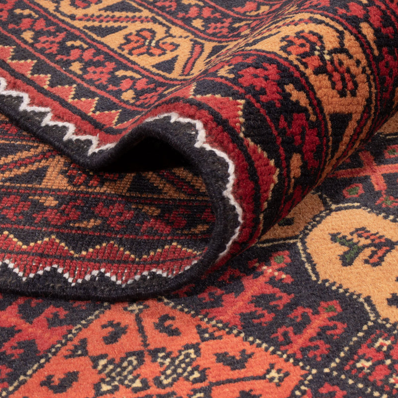 Afghansk tæppe - 334 x 248 cm - mørk beige