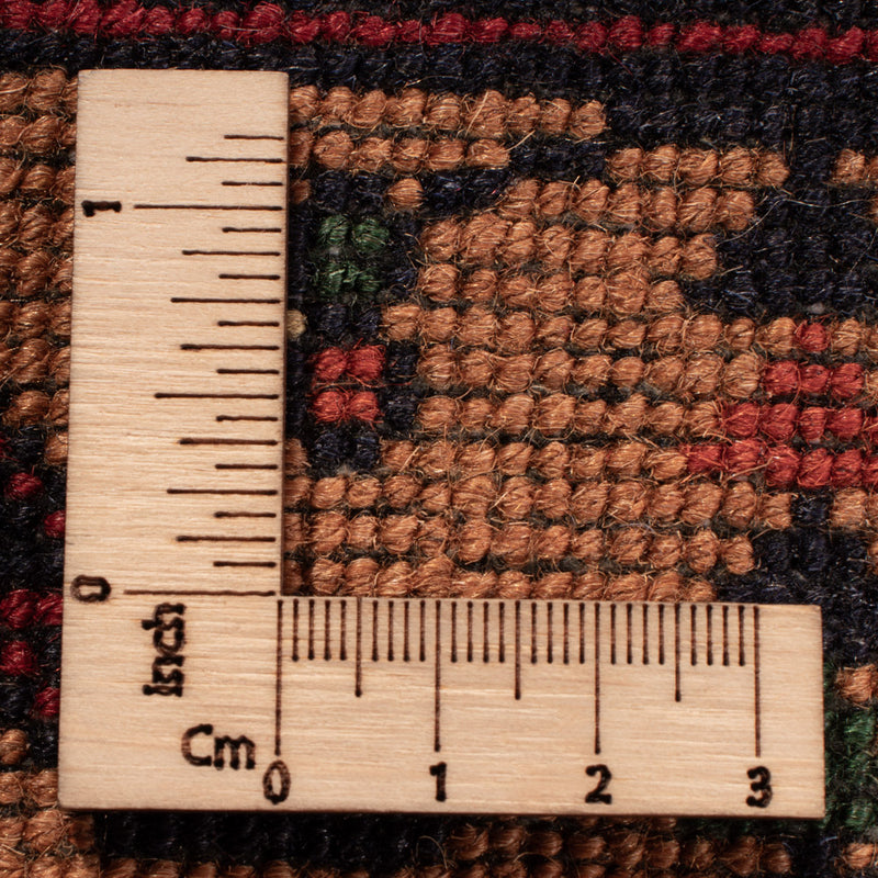 Afghansk tæppe - 334 x 248 cm - mørk beige