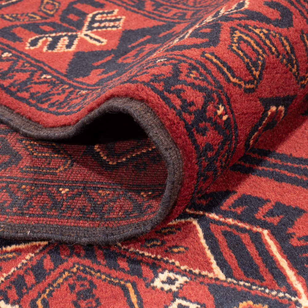 Afghansk tæppe - 303 x 200 cm - rød