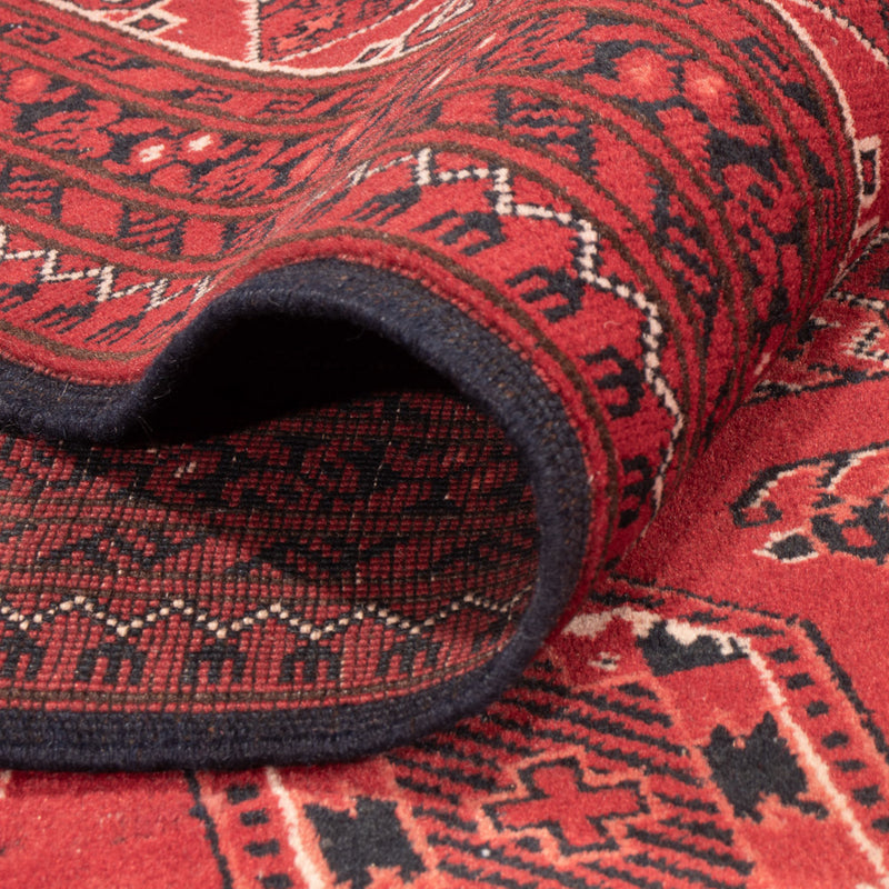 Afghansk tæppe - 275 x 203 cm - rød