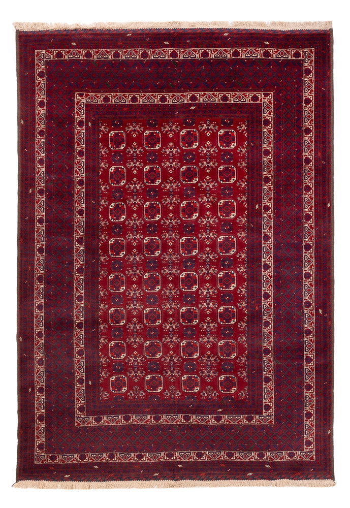 Afghansk tæppe - Bukhara - 288 x 197 cm - rød
