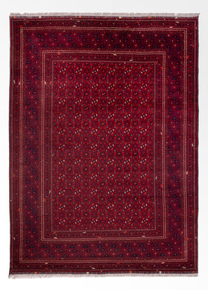 Afghansk tæppe - Bukhara - 289 x 208 cm - rød