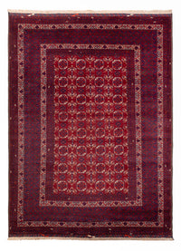 Afghansk tæppe - Bukhara - 283 x 198 cm - mørkegrå
