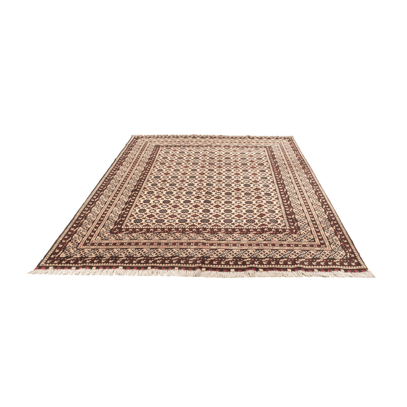 Afghansk tæppe - 281 x 194 cm - lys beige
