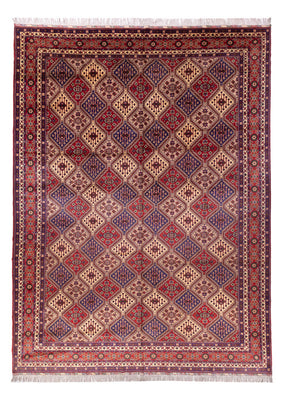 Afghansk tæppe - 410 x 300 cm - mørk beige