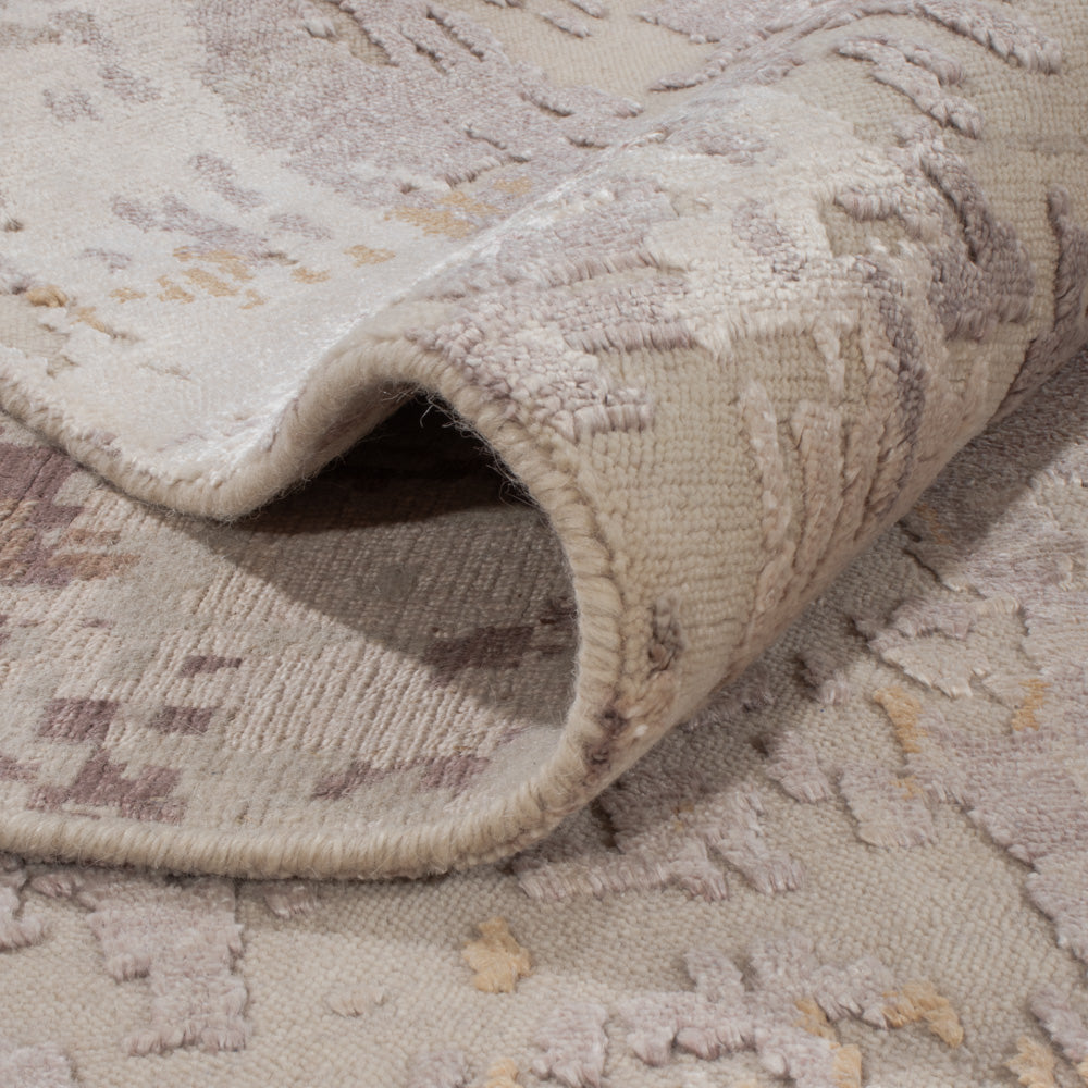 Designer Teppich - 242 x 173 cm - silber