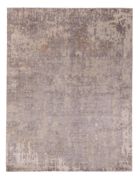 Designer Teppich - 197 x 154 cm - silber