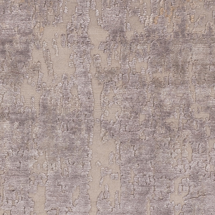 Designer Teppich - 197 x 154 cm - silber