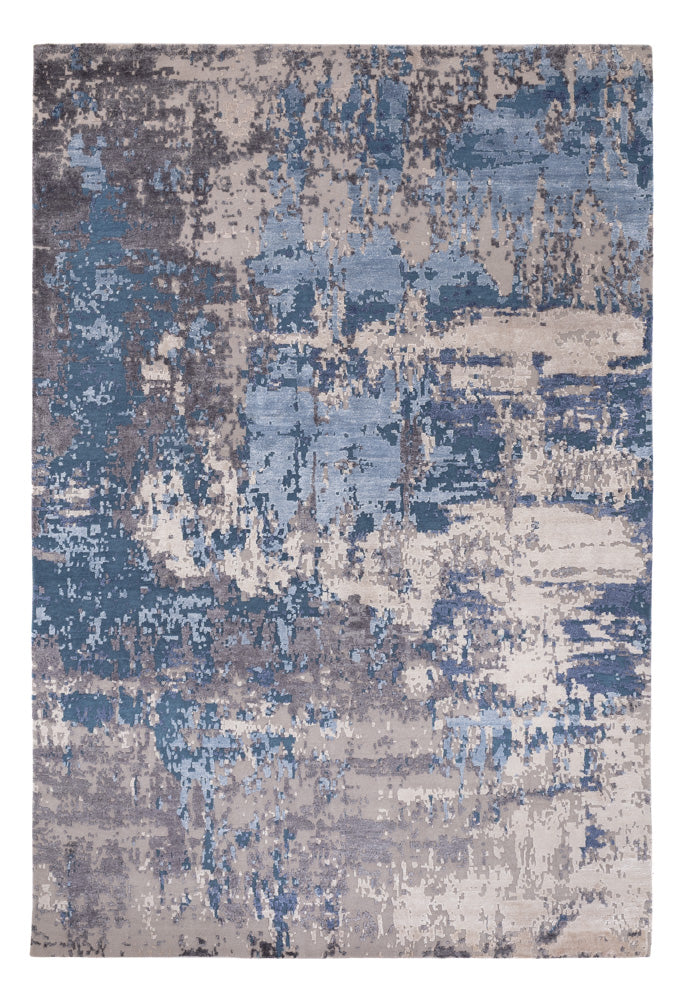 Designer Teppich - 298 x 205 cm - blau