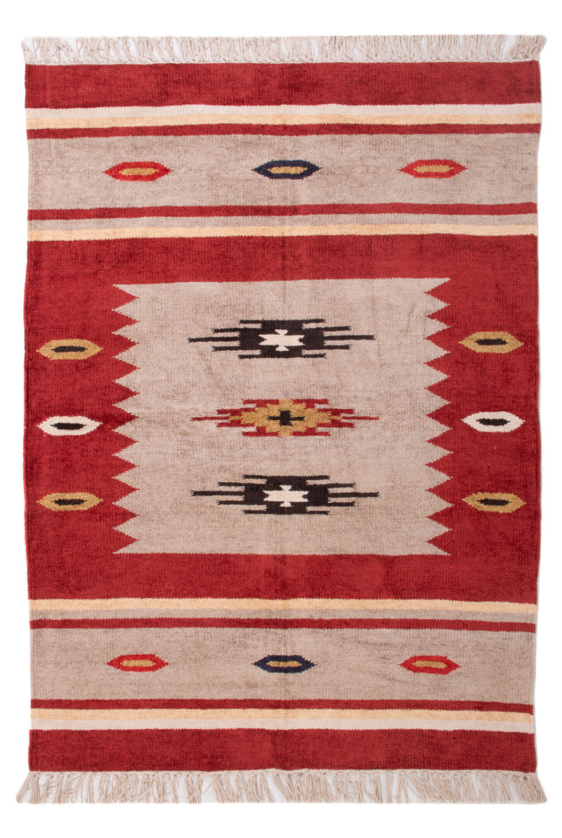 Moderne kilim Tæppe 140x100cm