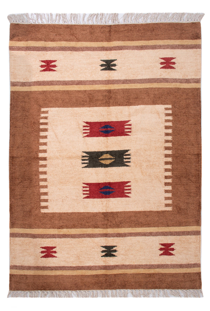 Moderne kilim Tæppe 140x100cm