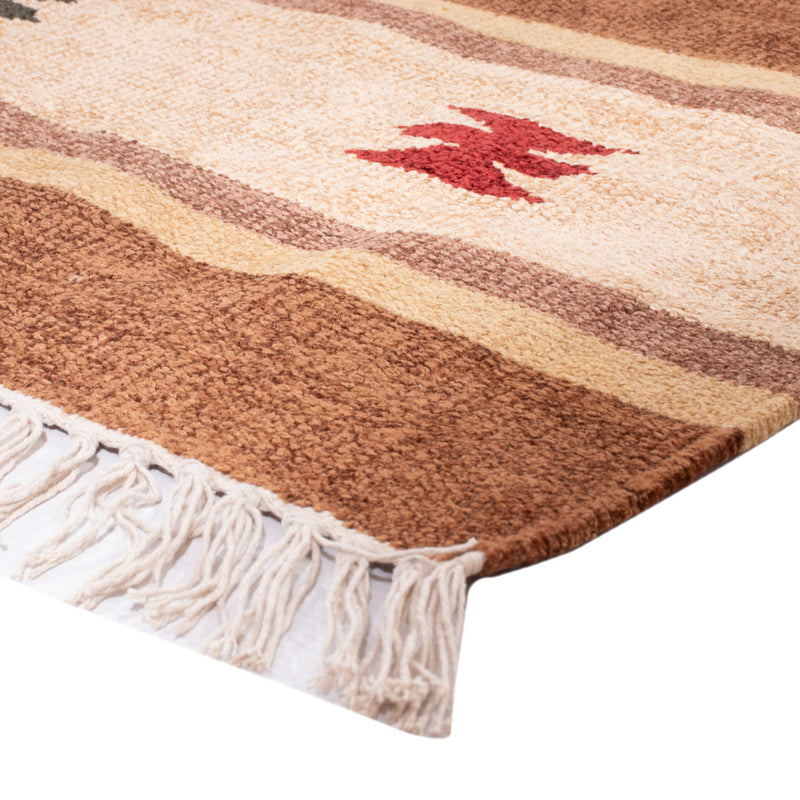 Moderne kilim Tæppe 140x100cm