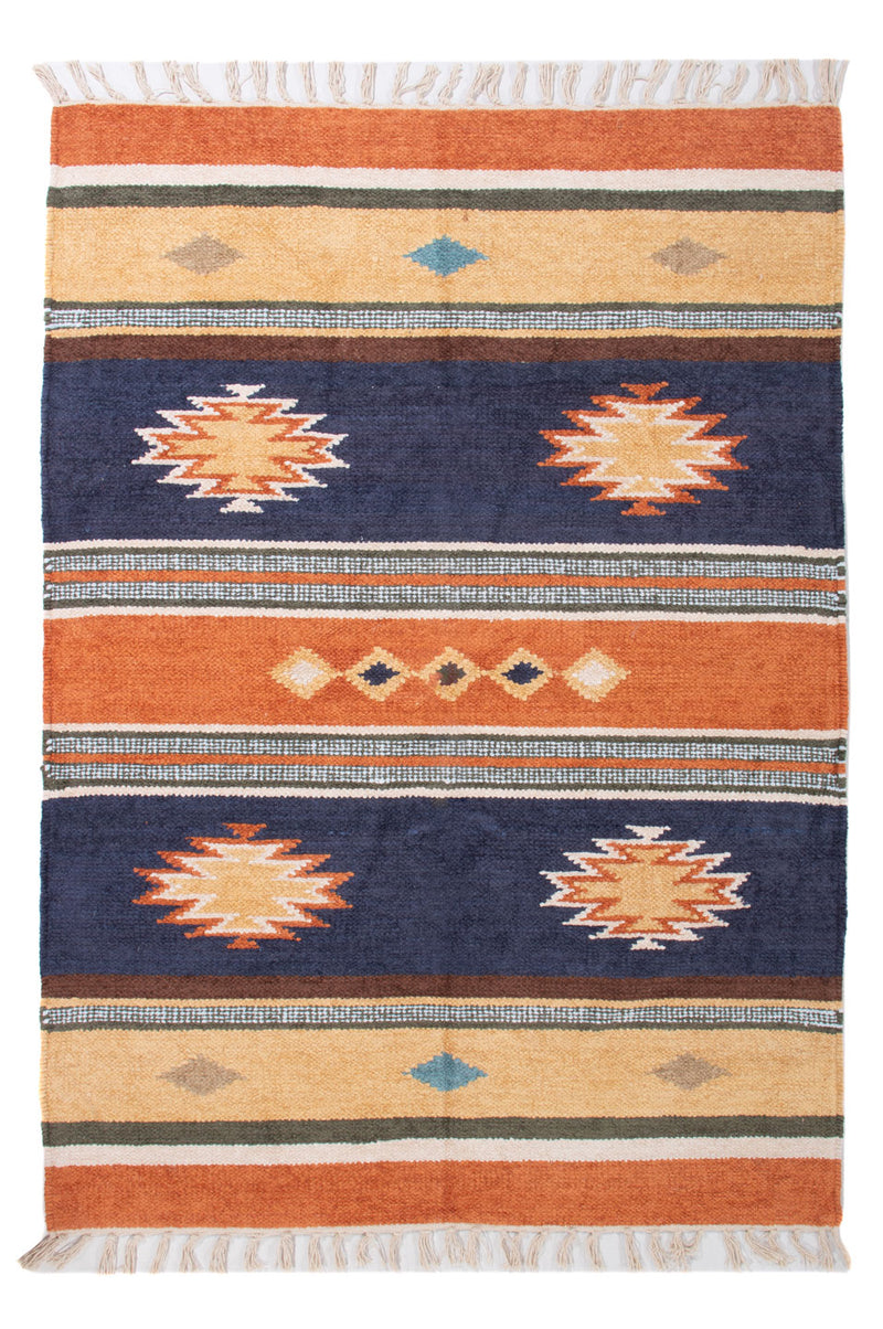 Moderne kilim Tæppe 140x100cm