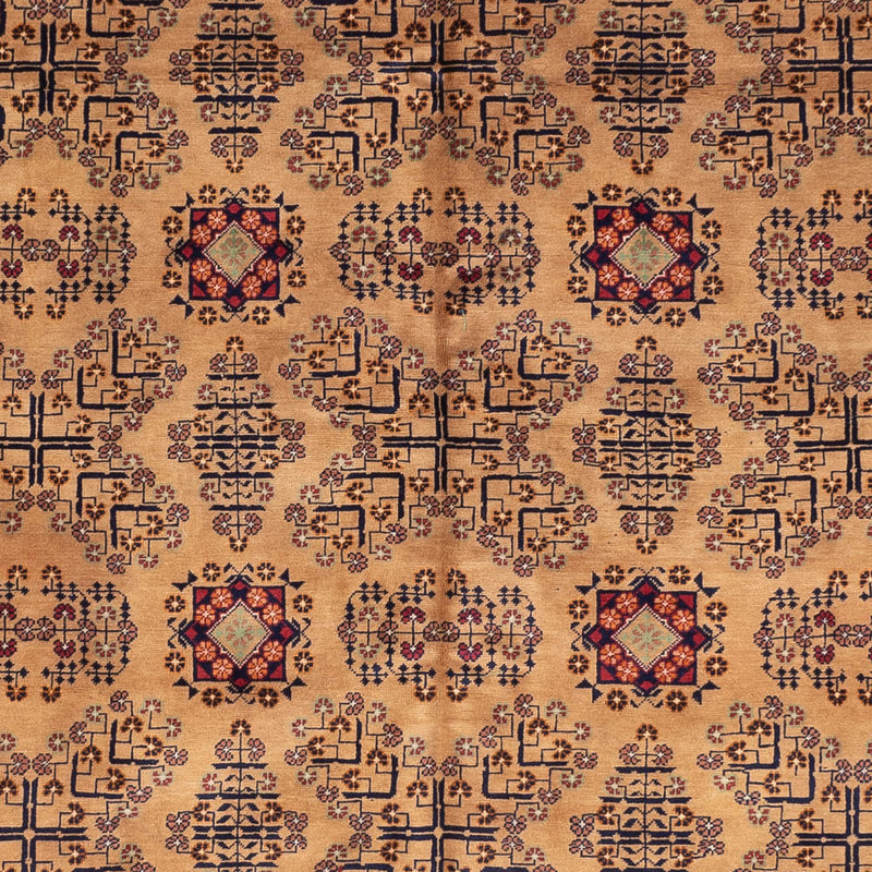 Afghansk tæppe - 390 x 290 cm - mørk beige