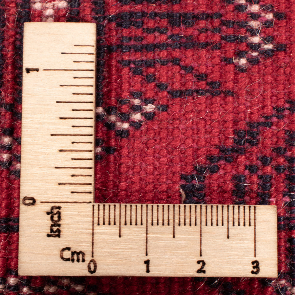 Løber Turkaman-tæppe - 396 x 87 cm - rød