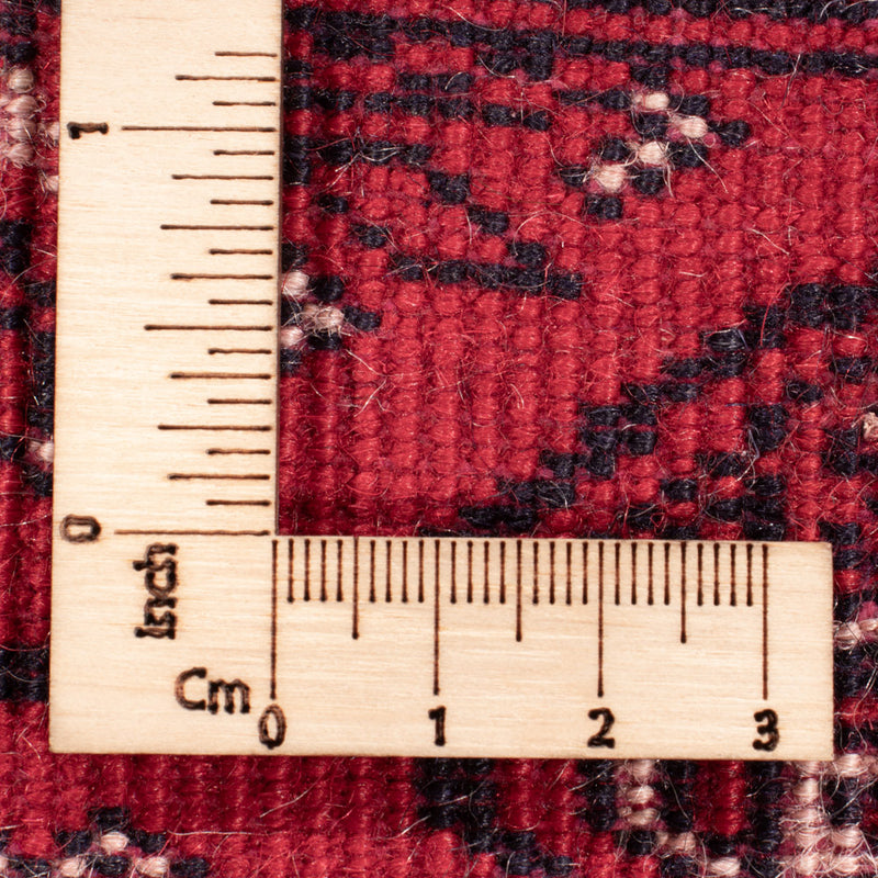 Løber Afghansk tæppe - Bukhara - 397 x 86 cm - rød