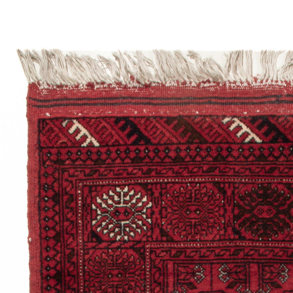 Afghansk tæppe - Bukhara - 122 x 70 cm - mørkerød