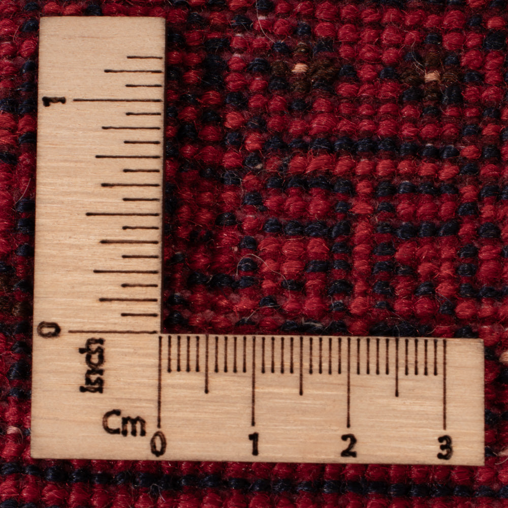 Afghansk tæppe - Bukhara - 122 x 70 cm - mørkerød