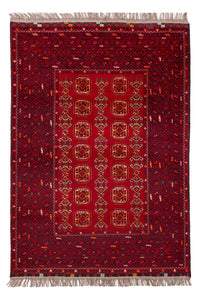Afghansk tæppe - Bukhara - 147 x 104 cm - rød