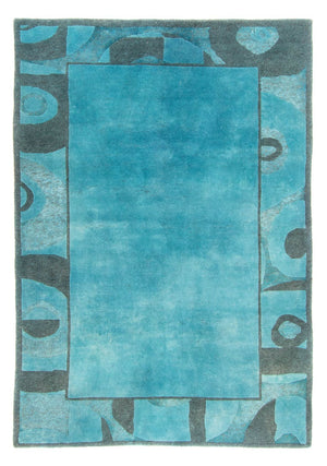 Nepal Tæppe - 230 x 160 cm - lyseblå